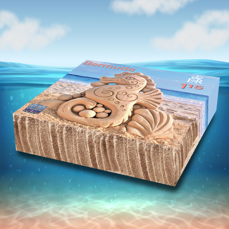 3D Sandcastle Commemorative Stamps Bermuda Aug 2021 1