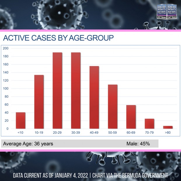Active cases by Age Group Bermuda January 4 2022 IG (1)