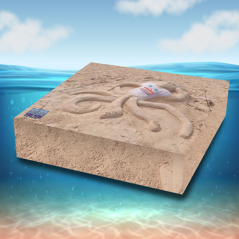 sandcastle Cube 3d bermuda beach water 3r5232 (1)